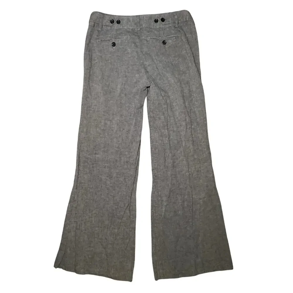 Banana Republic - Gray Cotton Linen Pants - Women's 4S
